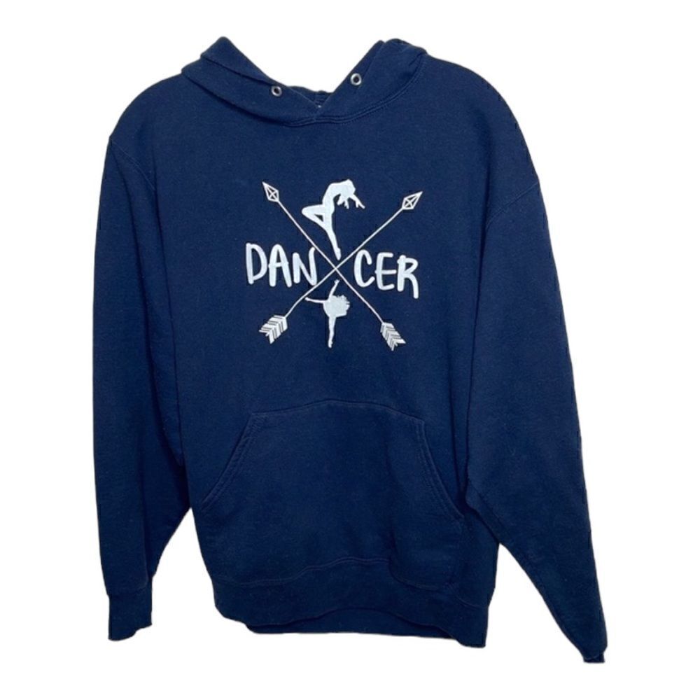 Jerzeez Navy Dancer Hoodie Sweatshirt. Size Medium.
